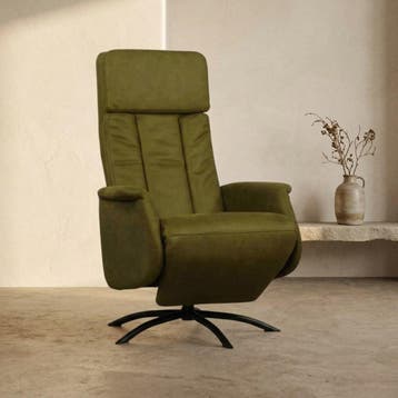 Relaxfauteuil Tom | Groen, Ophalen of Verzenden, Nieuw