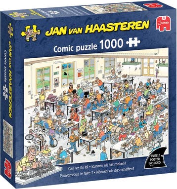 Jan van Haasteren - Kunnen wij het maken? Puzzel (1000, Hobby en Vrije tijd, Denksport en Puzzels, Verzenden, Nieuw