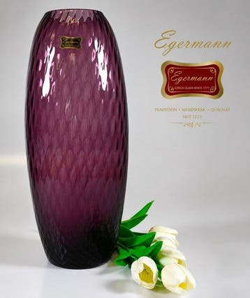 Egermann - Vaas - Kristal - Amethist Kristal Vaas