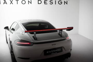 Maxton Carbon Spoiler V.1 met LED Porsche 718 Cayman 982c, Verzenden