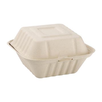 Fiesta Compostable composteerbare bagasse hamburgerdoosjes, Huis en Inrichting, Keuken | Keukenbenodigdheden, Verzenden, Nieuw