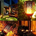LED Solar Priklamp/Fakkel Tuinverlichting met Zonne-energie, Tuin en Terras, Buitenverlichting, Kunststof, Staande lamp, Nieuw