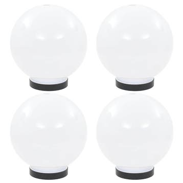 vidaXL LED-bollampen 4 st rond 20 cm PMMA, Tuin en Terras, Verzenden, Nieuw, Kunststof