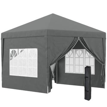 Paviljoen Van 3 X 3 M Met 4 Zijwanden, Ramen, Feesttent Met, Verzenden