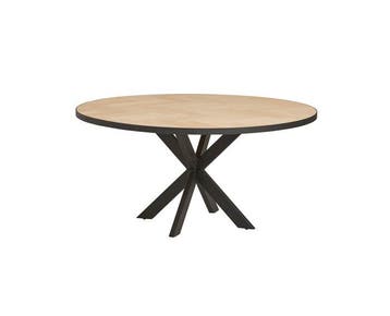 Ronde eiken eettafel Bern Ø140 cm Visgraat - Naturel, Ophalen of Verzenden, Nieuw