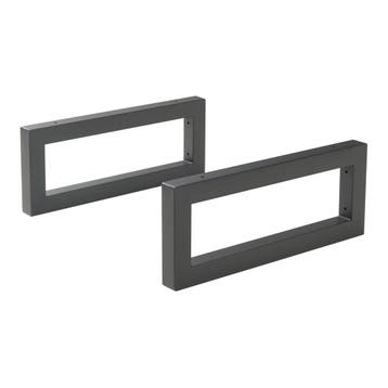 Ophangbeugel set van 2 Hawangen 45x20 cm zwart [en.casa], Verzenden, Nieuw