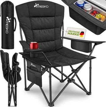 Campingstoel - Opvouwbaar tot 150 kg - Visstoel - met, Verzenden, Nieuw
