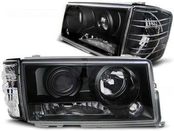 Koplampen Mercedes W201 190E 82-93 zwart, Auto-onderdelen, Ophalen of Verzenden, Nieuw
