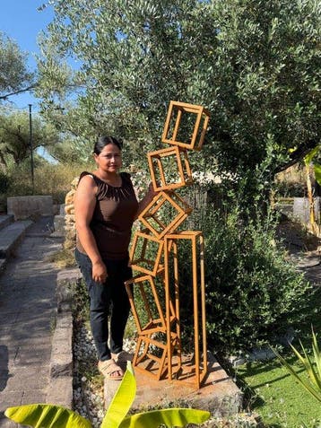 Ana Lucia B.M - Sculpture Corten - BIG XXL -