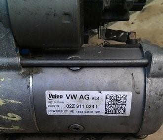 Startmotor starter VAG Golf 02Z911024L CRK DCZ 1.6 TDI V..., Nieuw