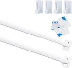 Uitschuifbare Roede 50-80cm | Tweedekansje | OP=OP, Wit, Zo goed als nieuw, Minder dan 100 cm, Modern