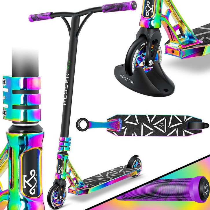 Kinderstep - Stuntstep - Vouwbaar - Regenboog - KESSER®, Fietsen en Brommers, Steps, Zo goed als nieuw, Verzenden