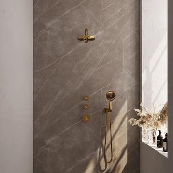 Brauer Gold Edition Thermostatische Regendoucheset Inbouw -, Ophalen of Verzenden, Nieuw