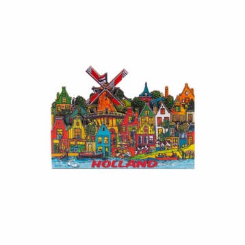 Magneet 2D MDF Holland kleurtjes, Ophalen of Verzenden, Nieuw