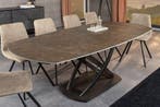 Uitschuifbare eettafel INCEPTION 130-190cm roest ovaal, Huis en Inrichting, Ophalen of Verzenden, Nieuw