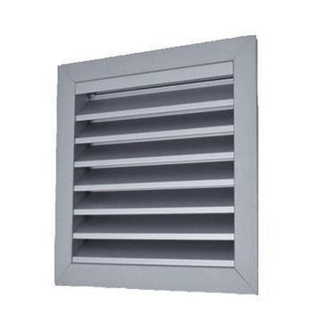 Lamellenrooster aluminium 490x490mm - inbouw, Verzenden, Nieuw