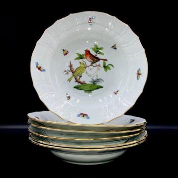 Herend - Exquisite Set of 6 Soup Plates (24,5 cm) -