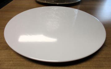 Taartplateau, Taartschotel ø30,5cm, melamine, wit, Gebruikt