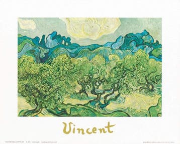Kunstdruk Vincent Van Gogh - Landscapes with olive trees, Verzenden, Nieuw