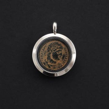 Oud-Romeins, Keizerrijk Brons Coin pendant, Follis van