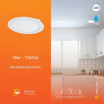 LED Downlight Inbouwspot Dimbaar 6 Stuks - Brinton Thin -, Kunststof, Nieuw, Overige fittingen, Ophalen of Verzenden