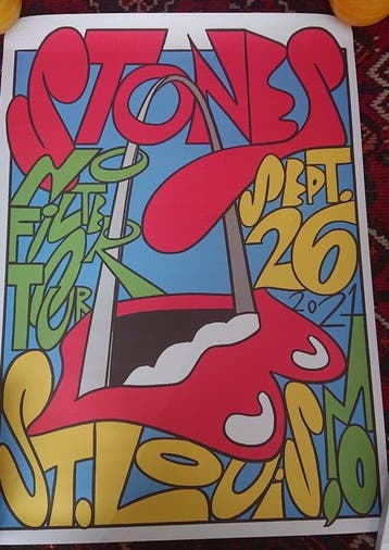 Anonymous - Cartel Rolling Stones concierto San Louis gira