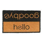 deurmat kokos hello goodbye 75cm*, Verzenden, Nieuw