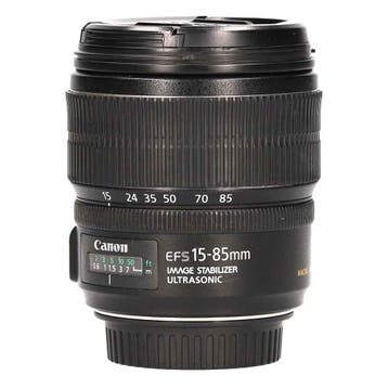 Canon EF-S 15-85mm f/3.5-5.6 IS USM met garantie, Ophalen of Verzenden, Gebruikt