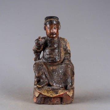 Tempel altaar beeld - Hout - China - Qing Dynastie