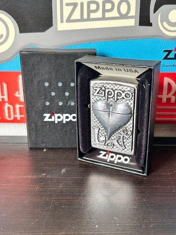 Zippo - B17-Love Heart - Zonder minimumprijs - Aansteker -, Nieuw