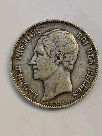 België. Leopold I. 5 Francs 1849 (Zonder minimumprijs)