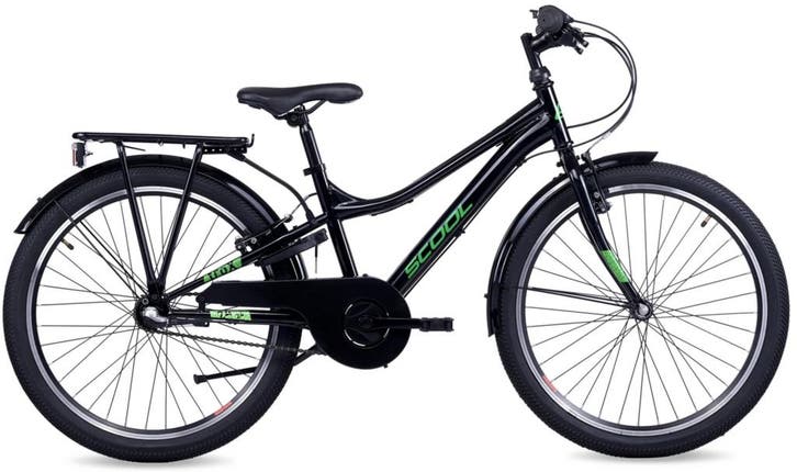 SCOOL troX 24 Black-Neon 3-Speed 8+, Fietsen en Brommers, Fietsen | Kinderfietsjes, Nieuw, Verzenden