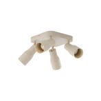 Plafondspot beige GU10 50mm vierkant 4-lichts - Stanley, Verzenden, Nieuw, Modern