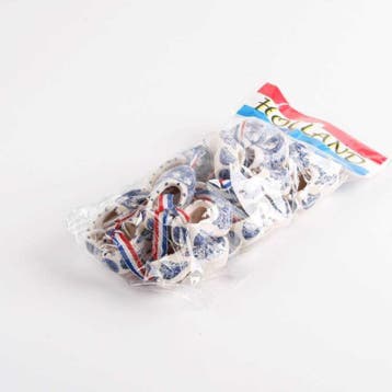 100 paar klompjes van 5 cm delfts blauw porselein, Ophalen of Verzenden, Nieuw