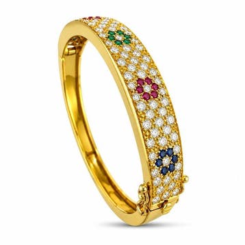 Armband - 18 karaat 18K geelgoud 3,52 ct diamanten pavé,, Nieuw