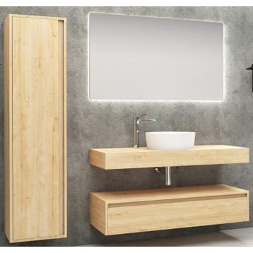 Badmeubel Neo Eiken 120CM (Badkamermeubels), Ophalen of Verzenden, Nieuw