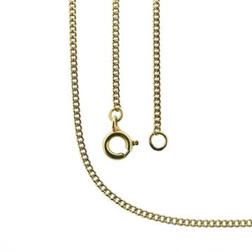 Gouden gourmetschakel ketting, Ophalen of Verzenden, Gebruikt, Overige kleuren, Goud