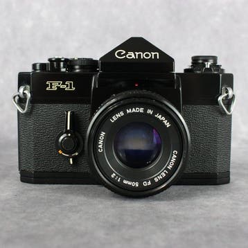 Canon Old F1+ FD 50mm 1:2 Analoge camera, Nieuw