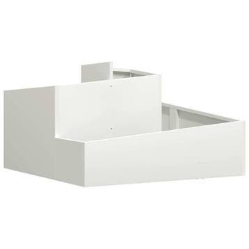 Plantenbak Wit 80x80cm - Retourdeal - 34% Korting, Balkon, Vierkant, Ophalen of Verzenden, Zo goed als nieuw