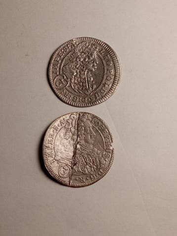 Oostenrijk. Leopold I. 3 Kreuzer 1705/GE/ 1706 BW (2 pieces)