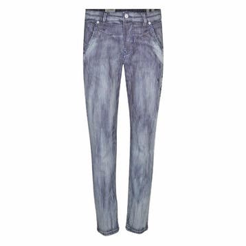 MAC • gestreepte Rich jeans • 36, MAC, Verzenden, Nieuw, Blauw