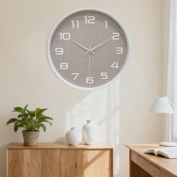 Stil Wandklok met Grote Cijfers - Klassiek & Elegant Design, Huis en Inrichting, Woonaccessoires | Klokken, Verzenden, Nieuw