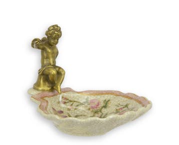 A BRONZE MOUNTED PORCELAIN SOAP HOLDER (Interieur), Verzenden, Nieuw