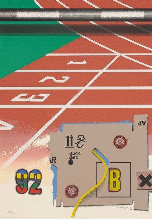 Peter Klasen (1935) - Olympic centennial, Antiek en Kunst, Kunst | Designobjecten