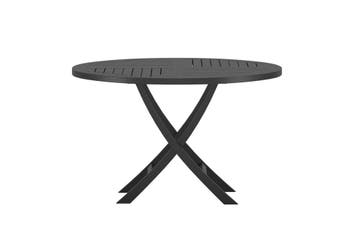 tuintafel-woody-rond-4-personen-zwart-teak-120cm-the-outside, Tuin en Terras, Verzenden, Nieuw