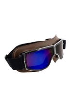 Goggles Motorbril Skibril Bril Donkerbruin Montuur Blauwe Sp, Ophalen of Verzenden, Nieuw, Overige maten, Carnaval