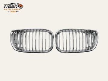 BMW E46 Facelift Grille Set Chroom Sedan Touring, Auto-onderdelen, Carrosserie en Plaatwerk, Nieuw, Voor, BMW, Motorkap