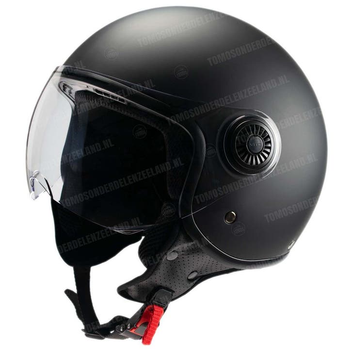 Helm Vito Jethelm Loreto mat zwart, Fietsen en Brommers, Brommerhelmen, Nieuw, Ophalen of Verzenden