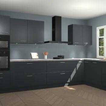 Onyxgrijze keuken Graz 72717, Verzenden, Nieuw