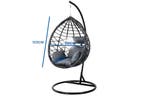 Hangstoel Modern Staal PVC | A-kwaliteit | Beste Prijs, Zwart, Nieuw, Ophalen of Verzenden, Metaal